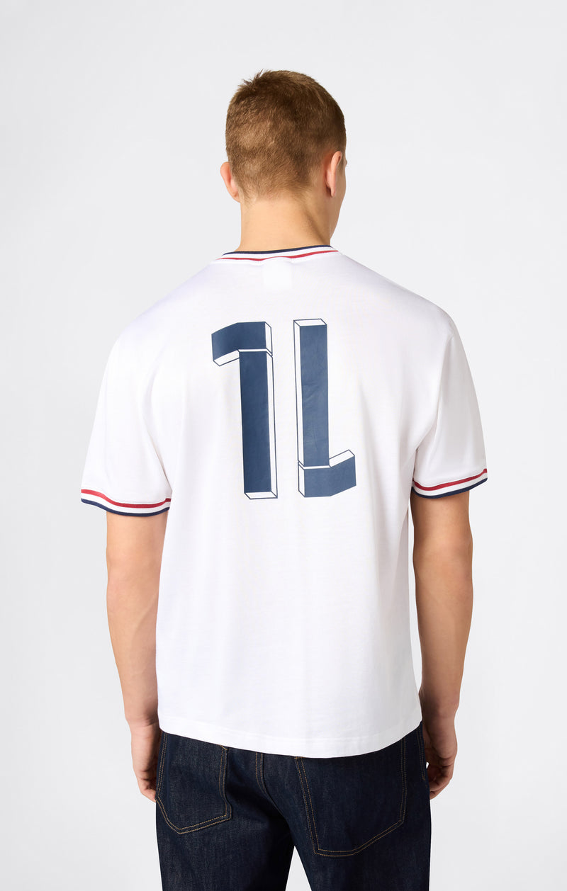 Herren T-Shirt im Fußball-inspirierten Design