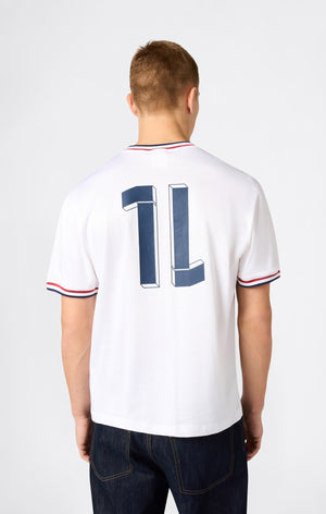 Herren T-Shirt im Fußball-inspirierten Design