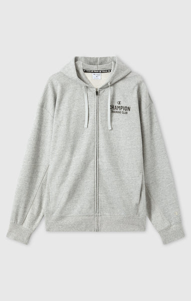 Felpa con Cappuccio e Zip Intera Ispirazione Boxe da Uomo