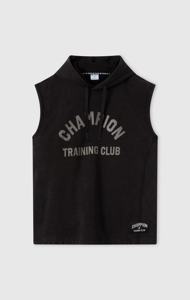 Felpa con Cappuccio Smanicata Ispirazione Boxe da Uomo