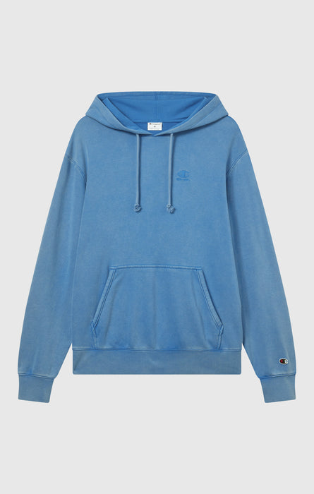 Sweat à capuche pour homme avec logo brodé et effet délavé Icons