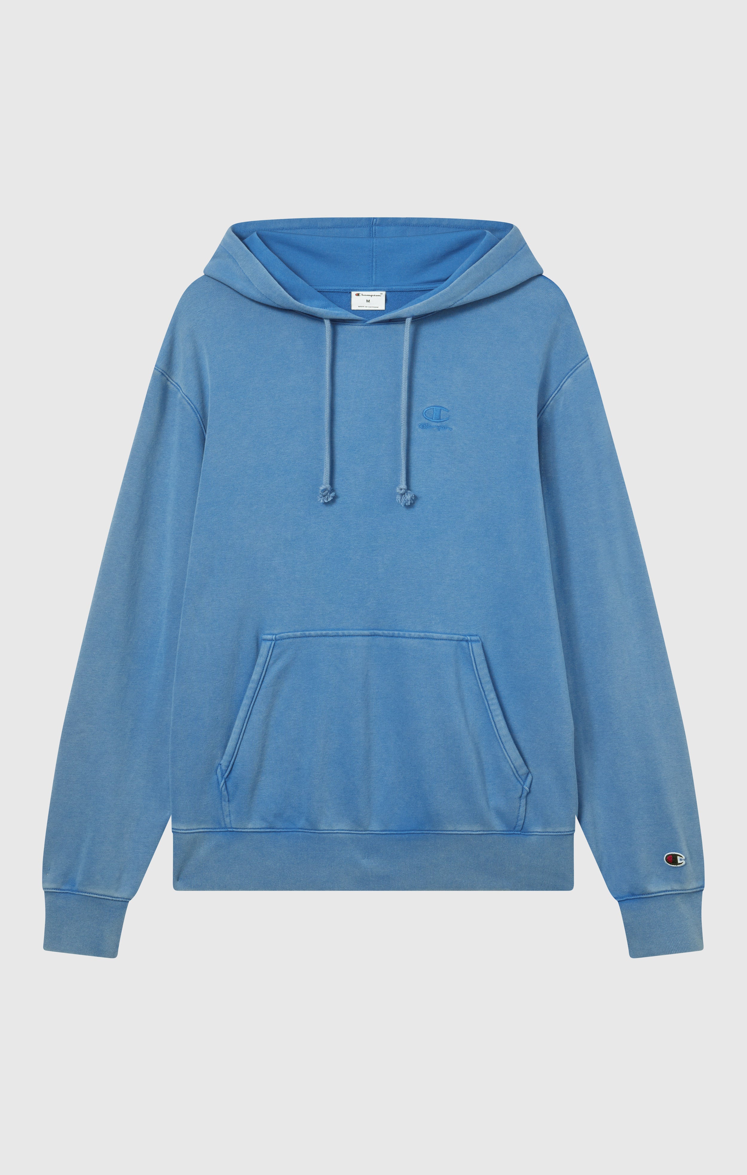 Felpa con Cappuccio con Logo Ricamato Effetto Slavato da Uomo Icons