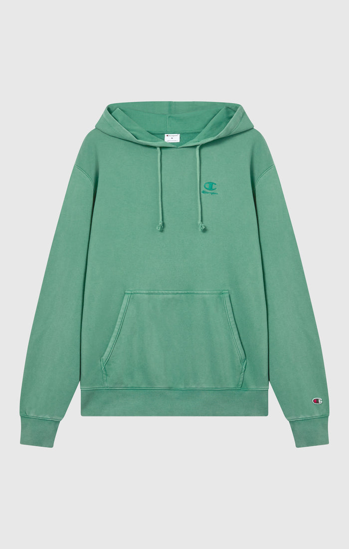 Sweat à capuche pour homme avec logo brodé et effet délavé Icons