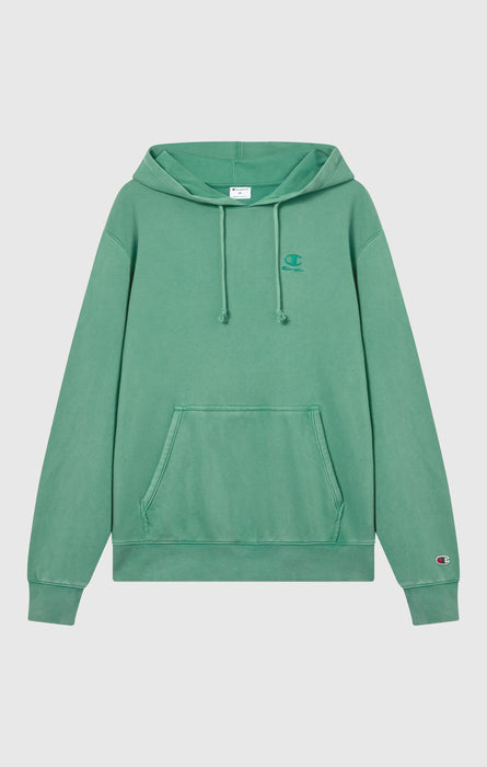Sweat à capuche pour homme avec logo brodé et effet délavé Icons