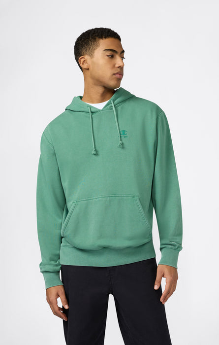 Sweat à capuche pour homme avec logo brodé et effet délavé Icons