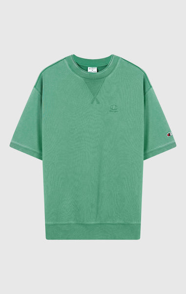 Sweat col rond à manches courtes effet délavé pour homme Icons