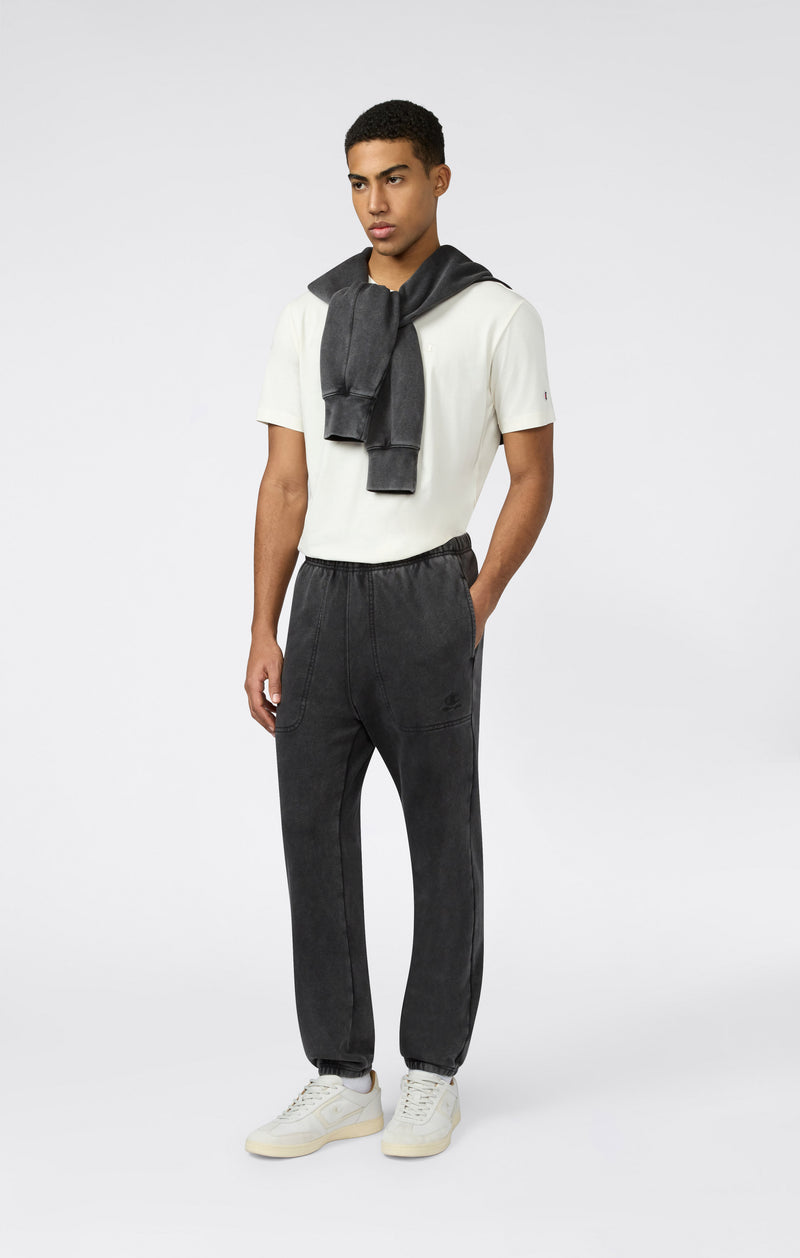 Men’s Elasticated Pants with Washed Effect Icons