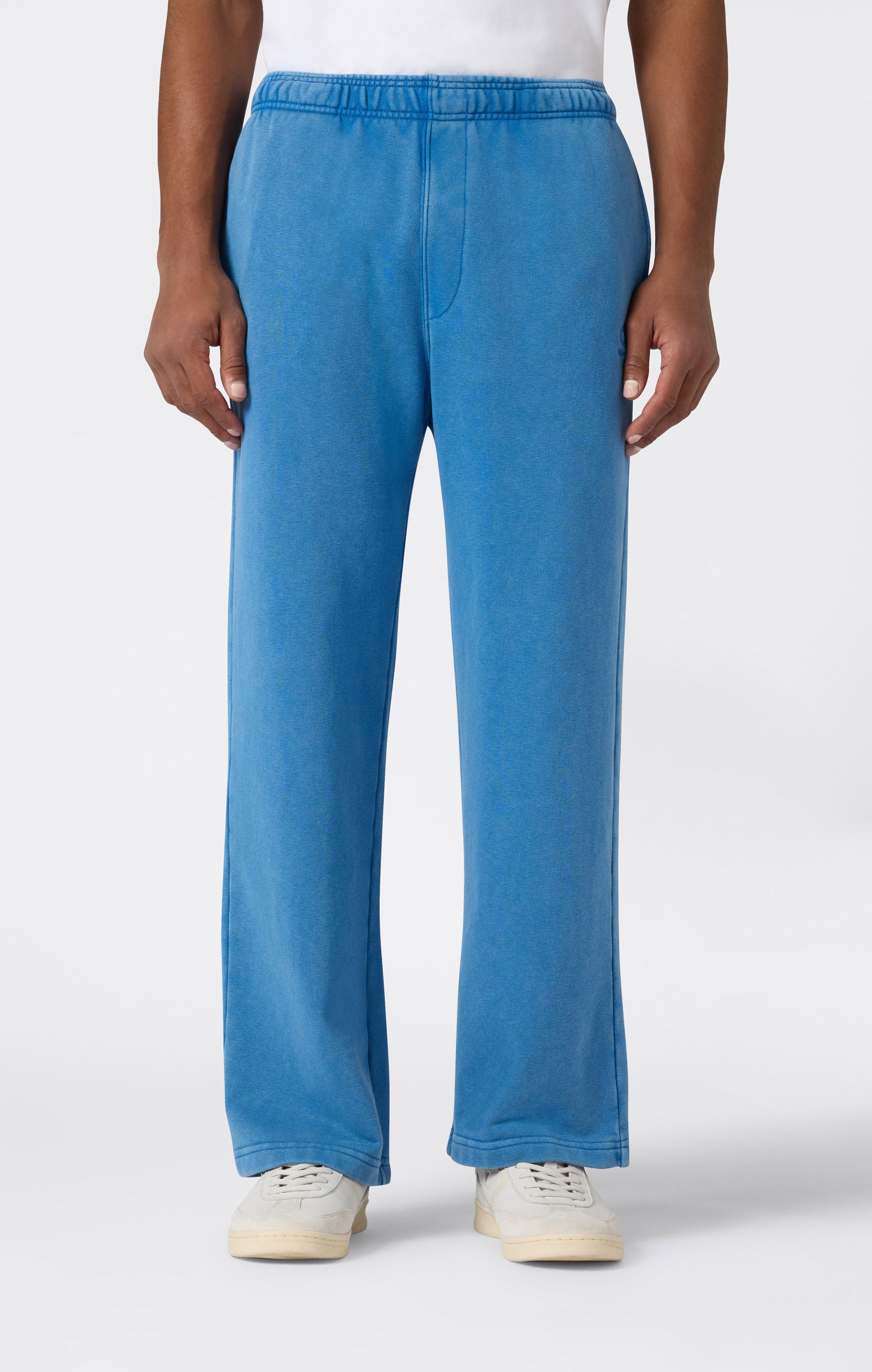 Pantaloni a Fondo Dritto Effetto Slavato da Uomo Icons