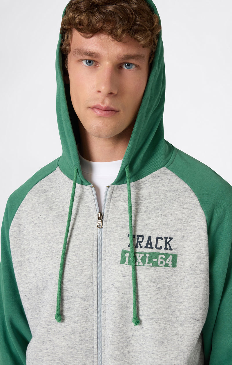 Men’s Relax Fit Full Zip Hooded Sweatshirt