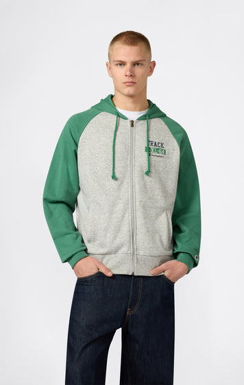 Sudadera con Capucha y Cremallera Completa Relax Fit para Hombre