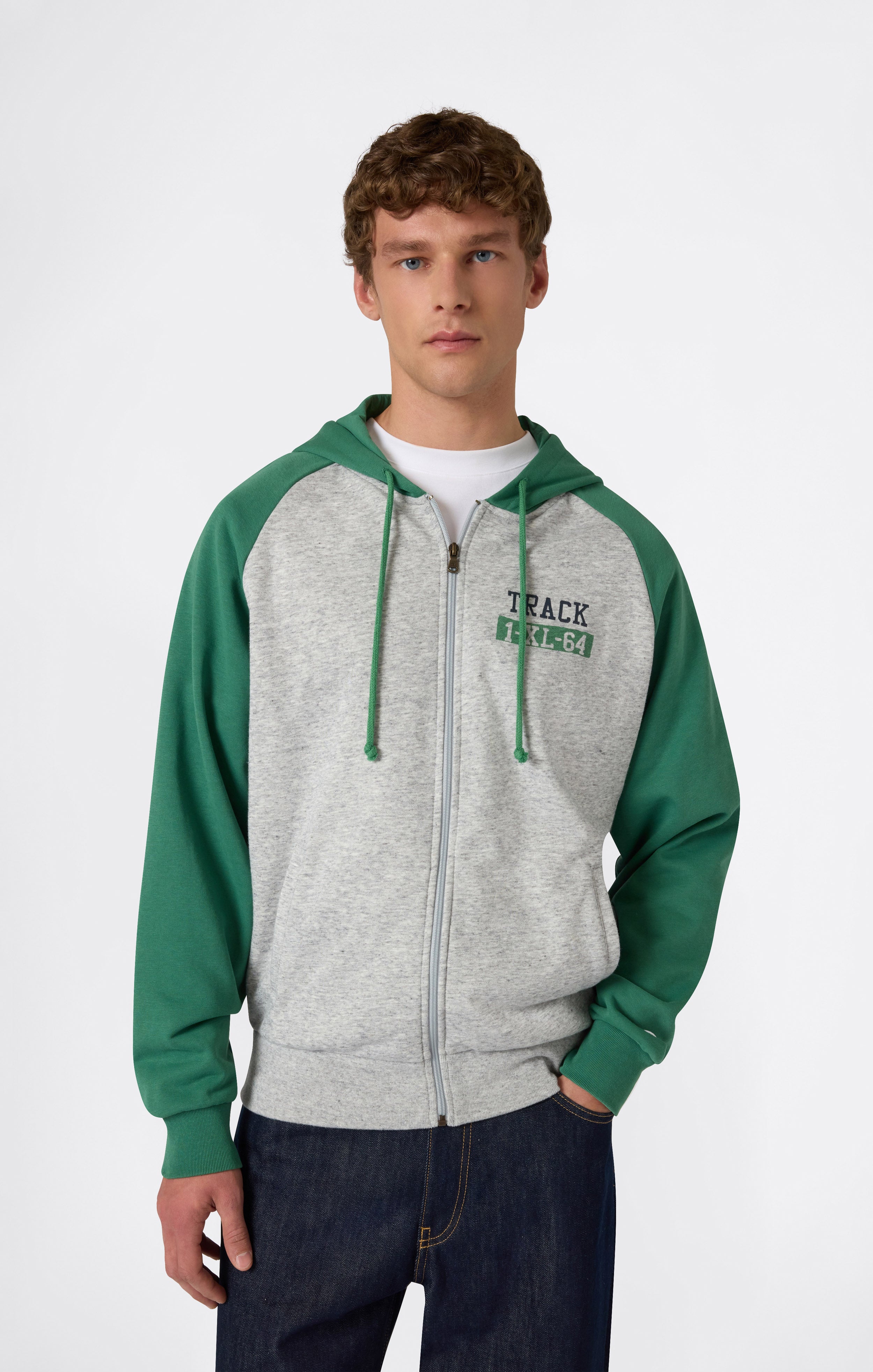 Men’s Relax Fit Full Zip Hooded Sweatshirt