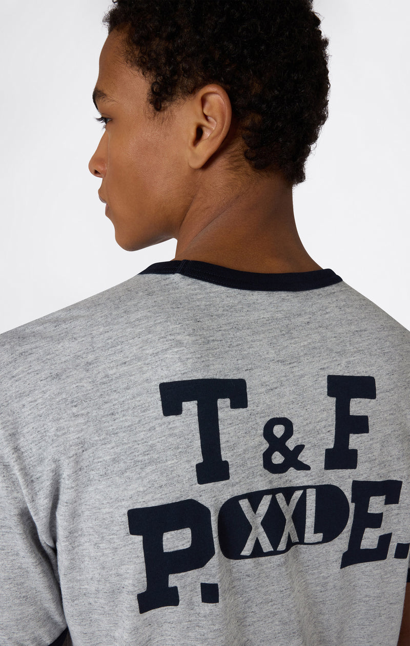 Herren Ringer T-Shirt mit Grafik