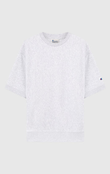 Men’s Lightweight Short Sleeve Reverse Weave Crewneck Sweatshirt