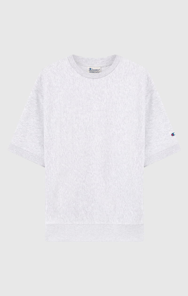 Sweatshirt Col Rond Léger à Manches Courtes Reverse Weave pour Homme