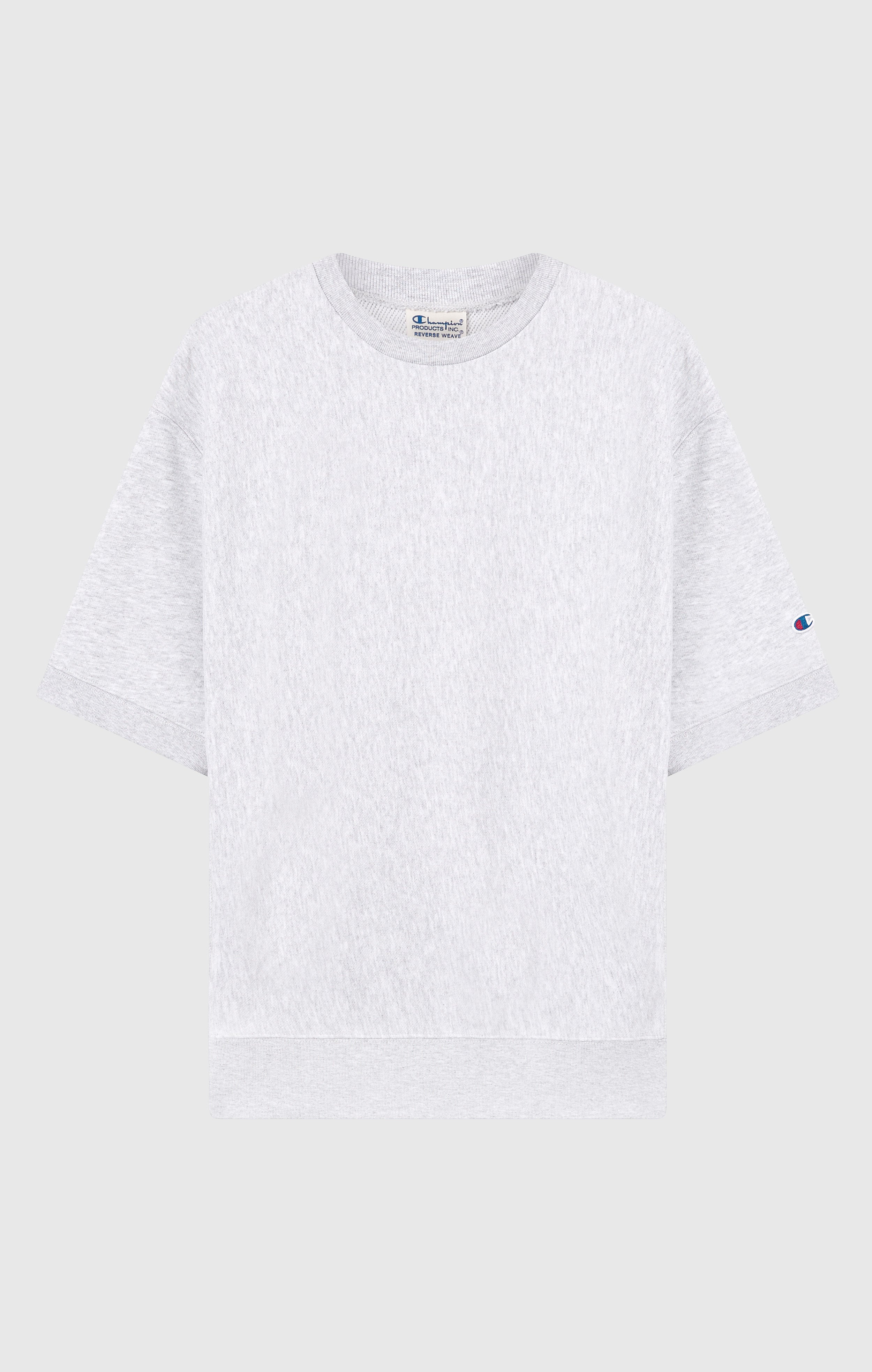 Sweatshirt Col Rond Léger à Manches Courtes Reverse Weave pour Homme