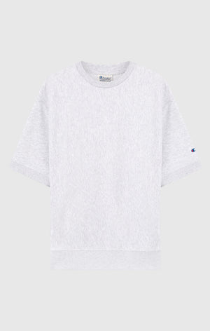 Sweatshirt Col Rond Léger à Manches Courtes Reverse Weave pour Homme