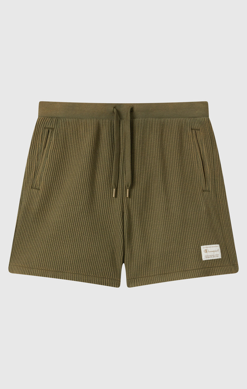 Herren-Shorts im Washed-Look aus Waffelstruktur