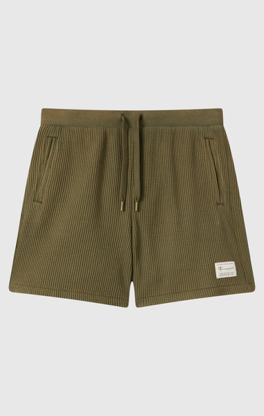 Herren Bermuda-Shorts im Washed-Look aus Waffelstruktur