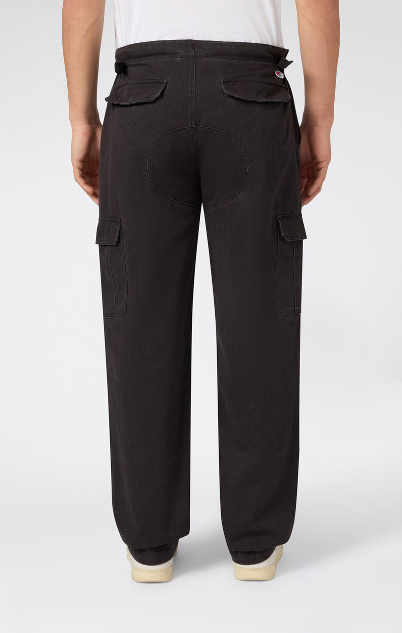 Pantalon cargo woven à jambe droite pour homme