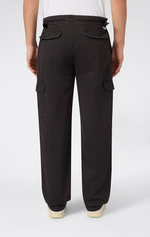 Pantalon cargo woven à jambe droite pour homme