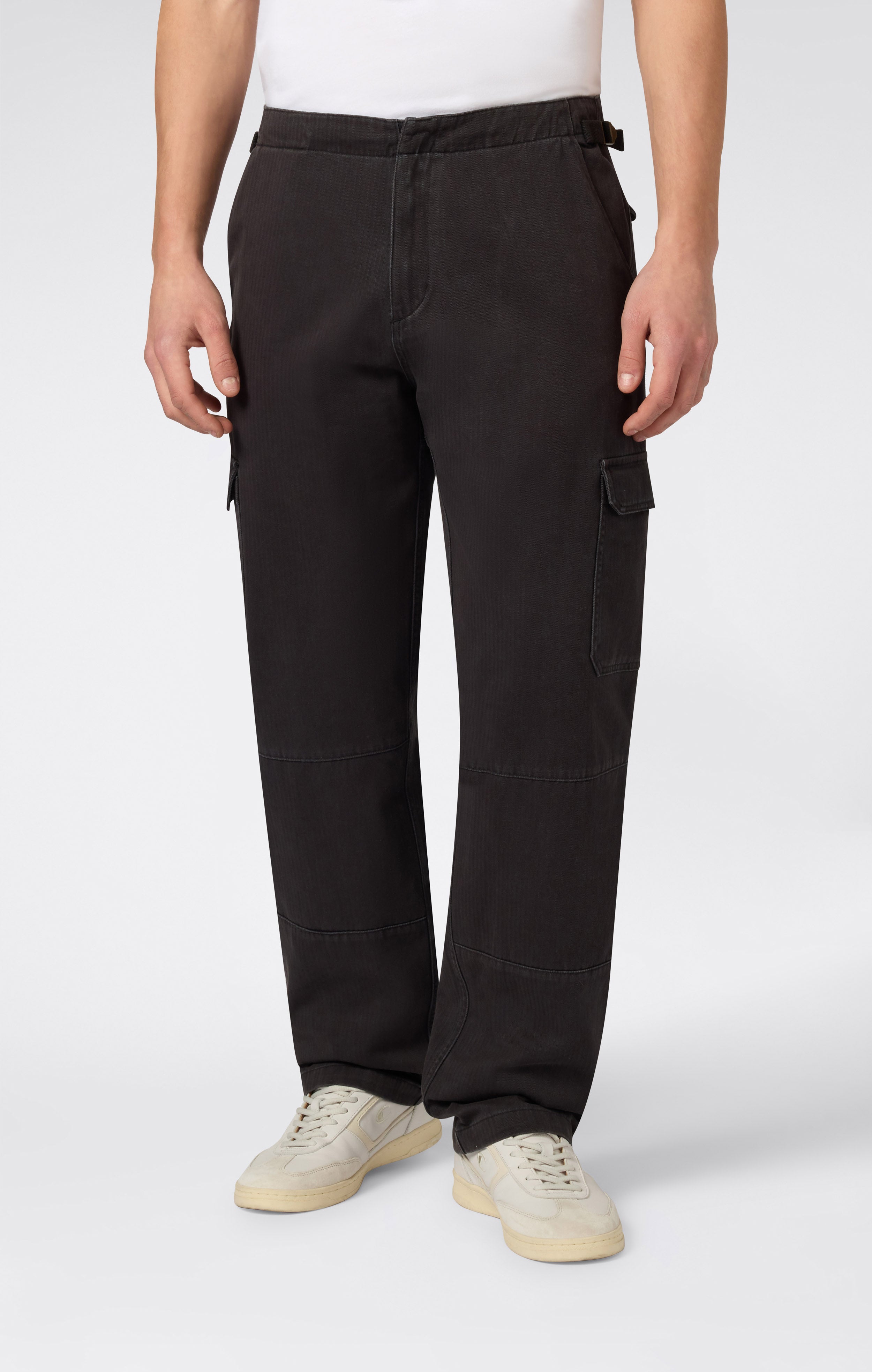 Pantalon cargo woven à jambe droite pour homme