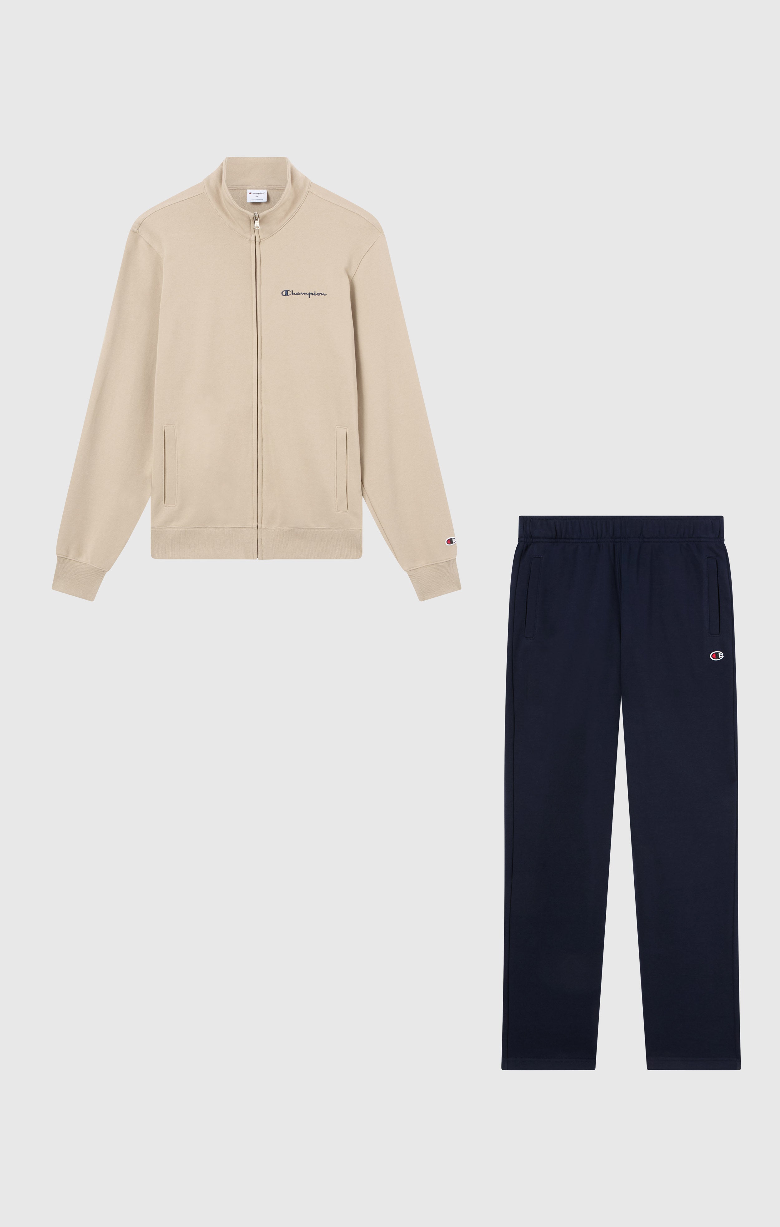 Leichter Herren-Trainingsanzug mit durchgehendem Reißverschluss