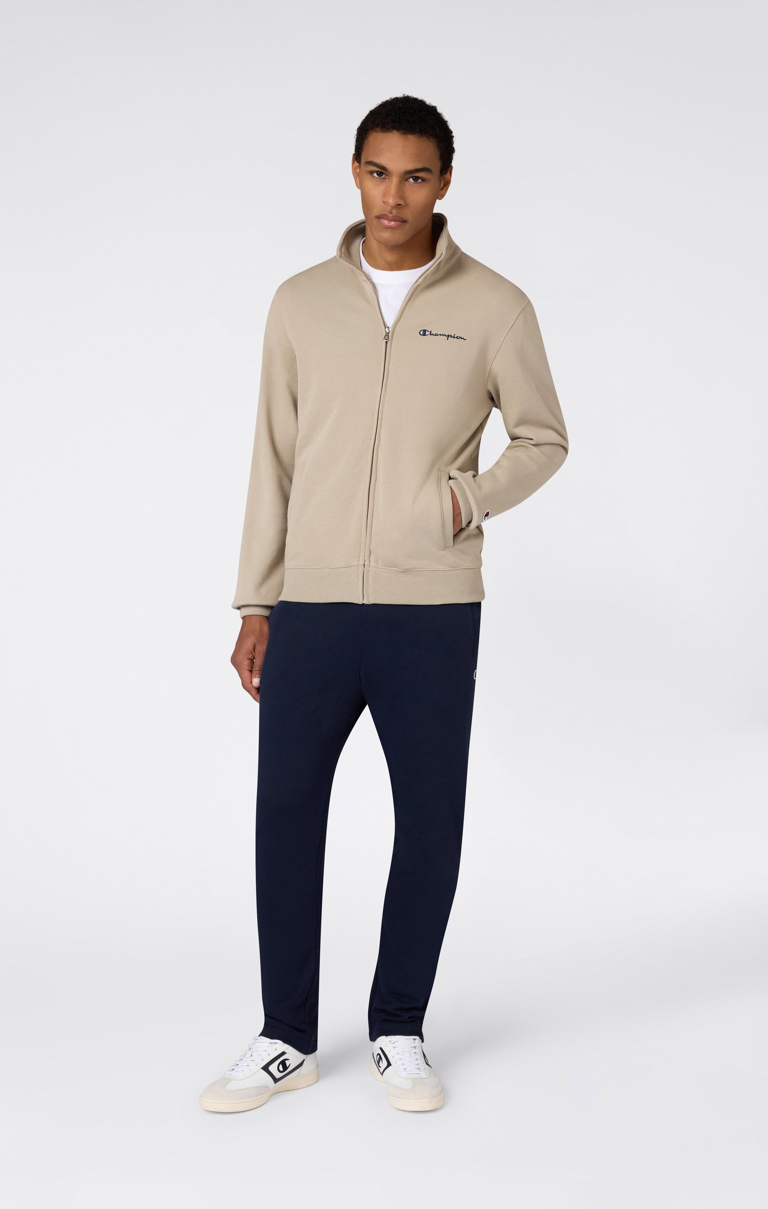 Leichter Herren-Trainingsanzug mit durchgehendem Reißverschluss