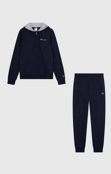 Tuta Completa Leggera con Felpa con Cappuccio e Zip Intera da Uomo