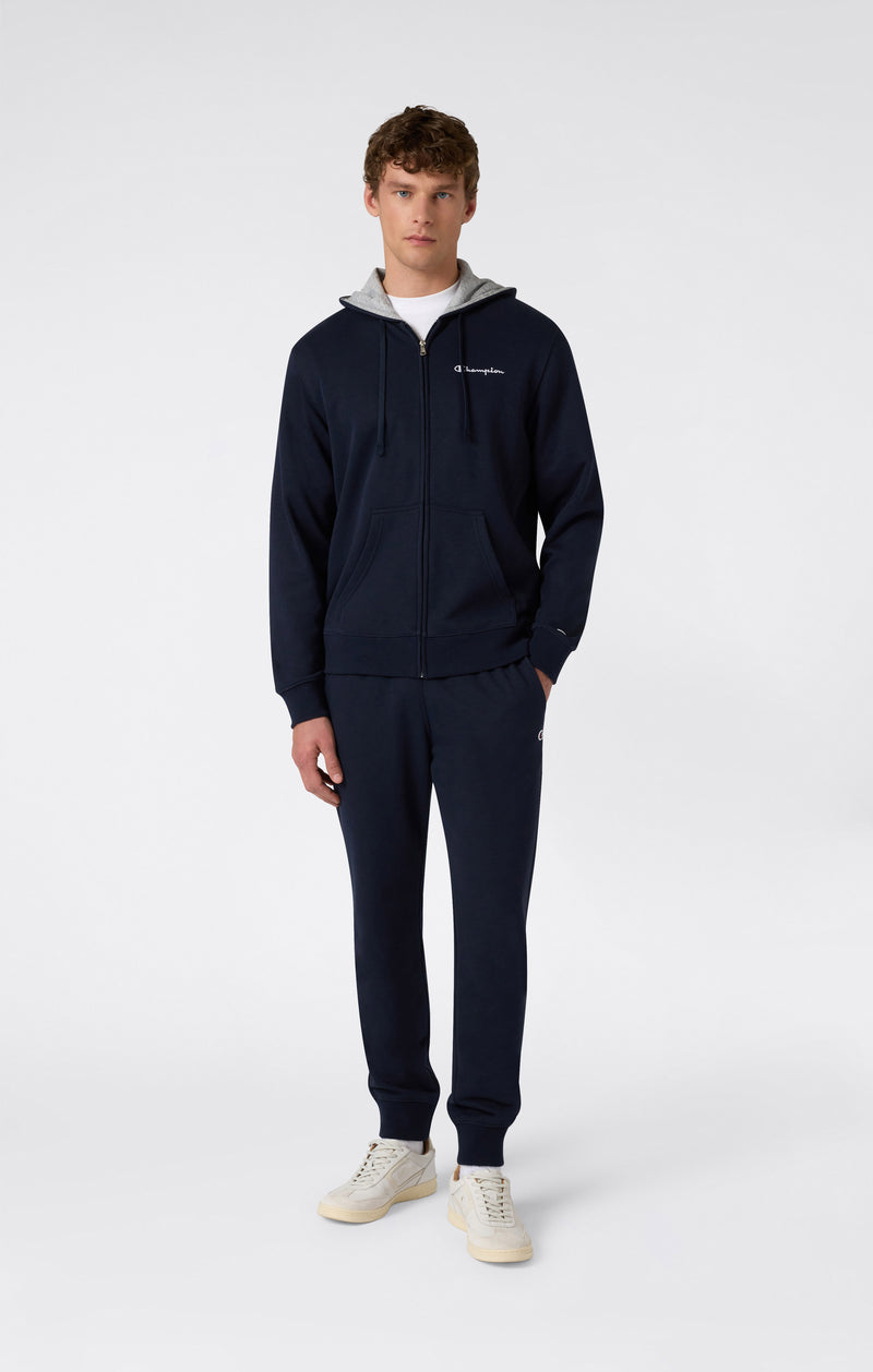 Leichter Herren-Trainingsanzug mit Kapuzen-Sweatshirt und Reißverschluss