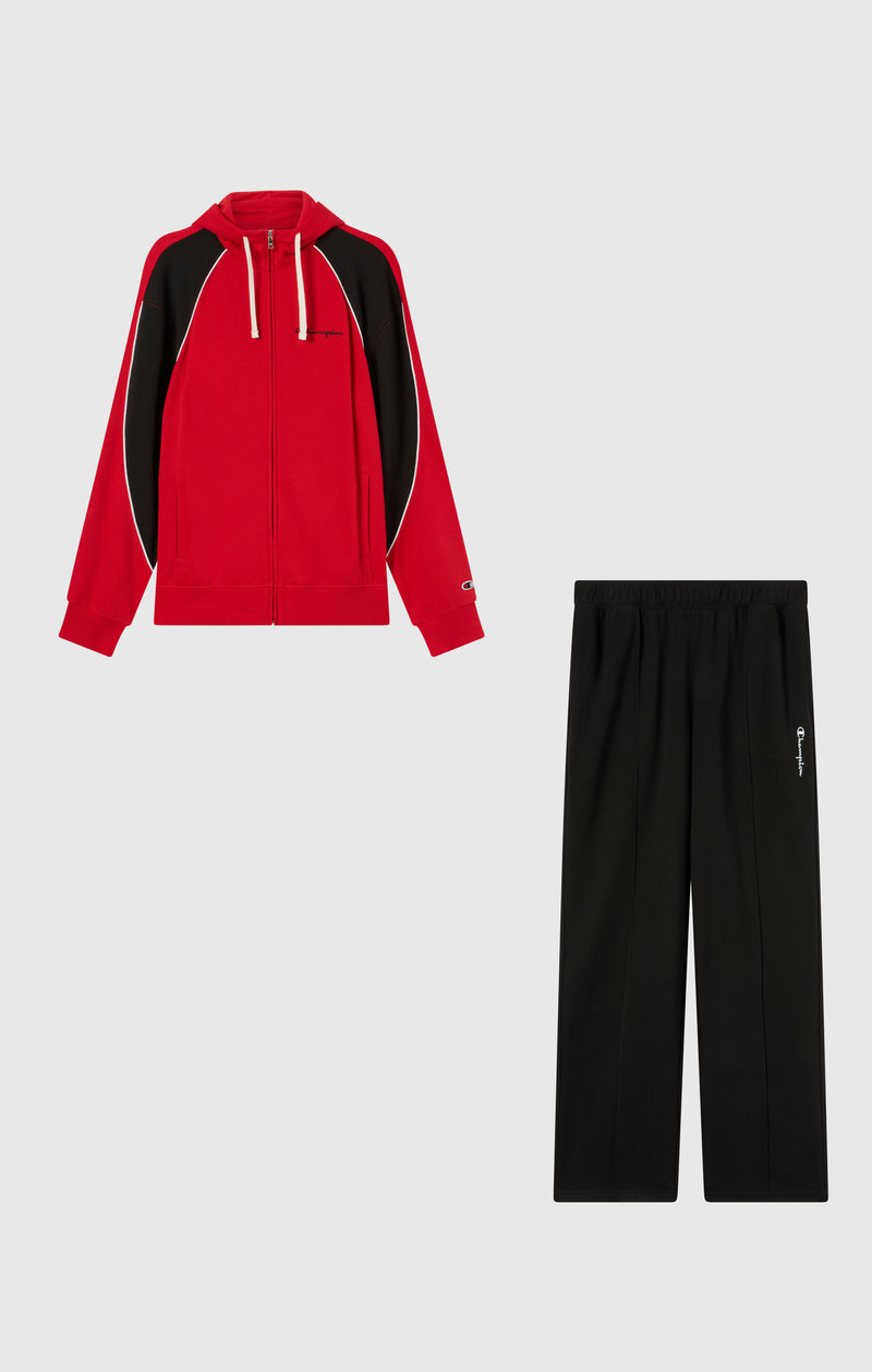 Leichter Herren-Trainingsanzug mit Kapuze und durchgehendem Reißverschluss