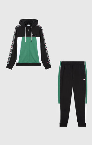 Leichter Herren-Trainingsanzug mit Kapuze und durchgehendem Reißverschluss