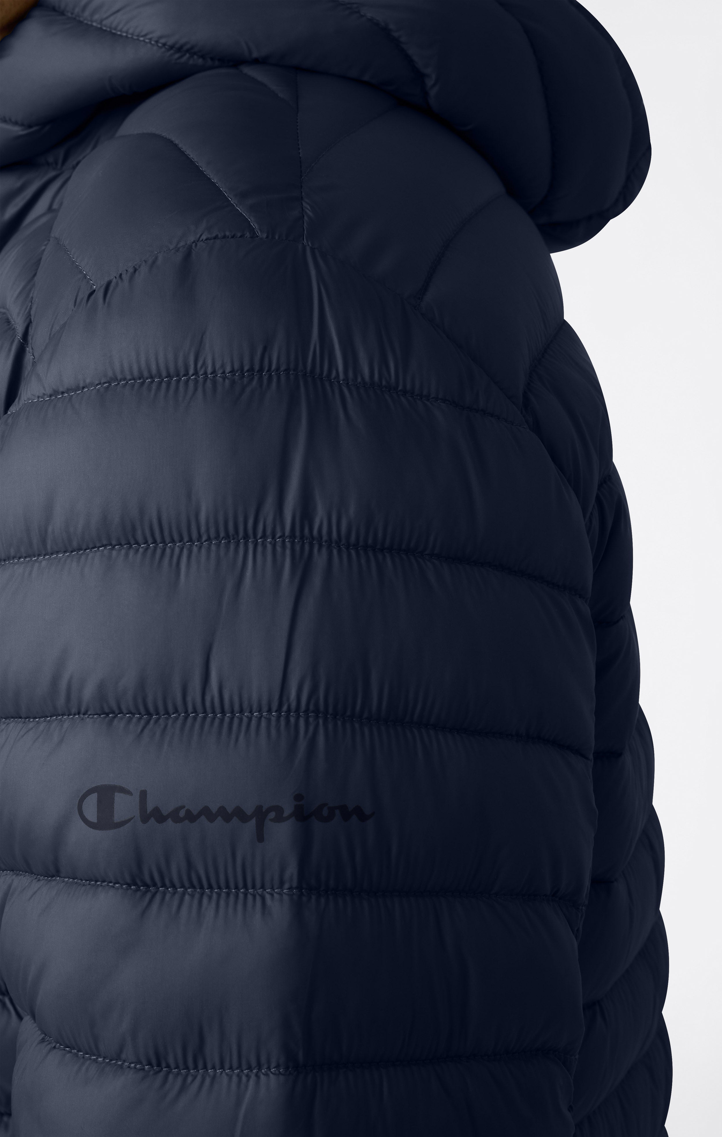 Veste Matelassée Légère à Capuche avec Zip Intégral pour Homme