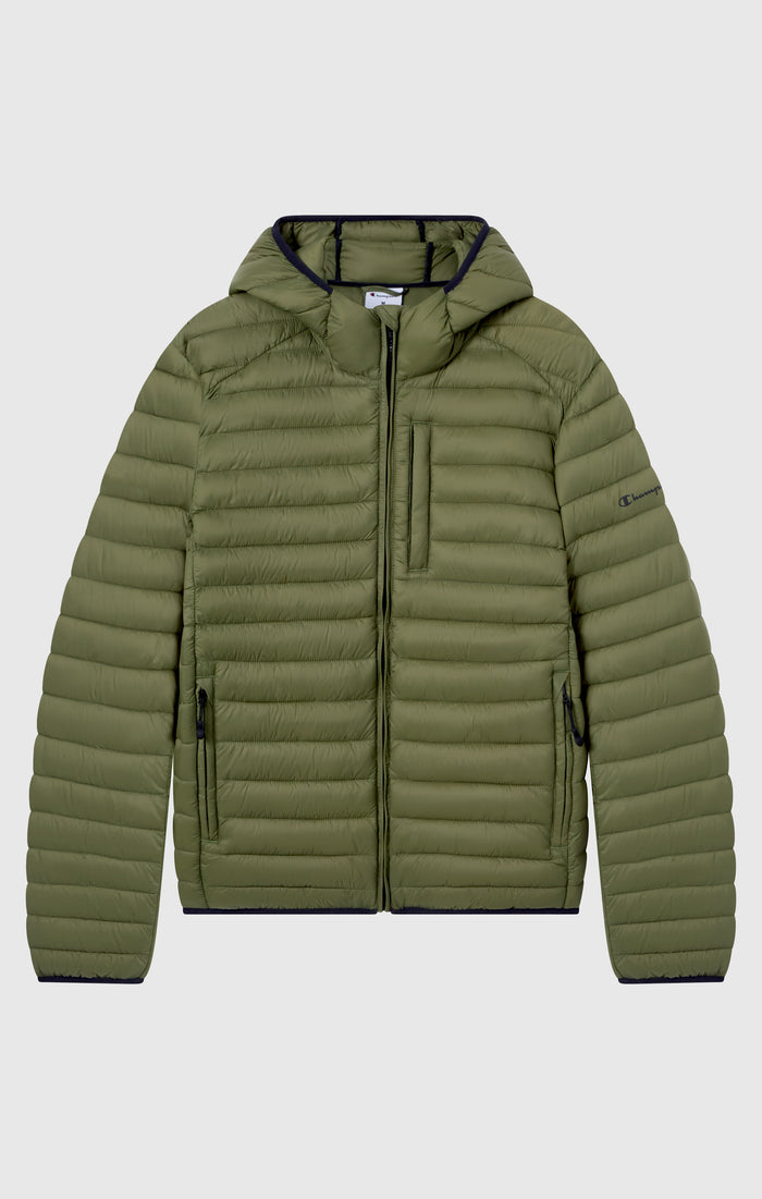 Men’s Lightweight Hooded Padded Jacket with Full Zip