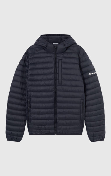 Veste Matelassée Légère à Capuche avec Zip Intégral pour Homme