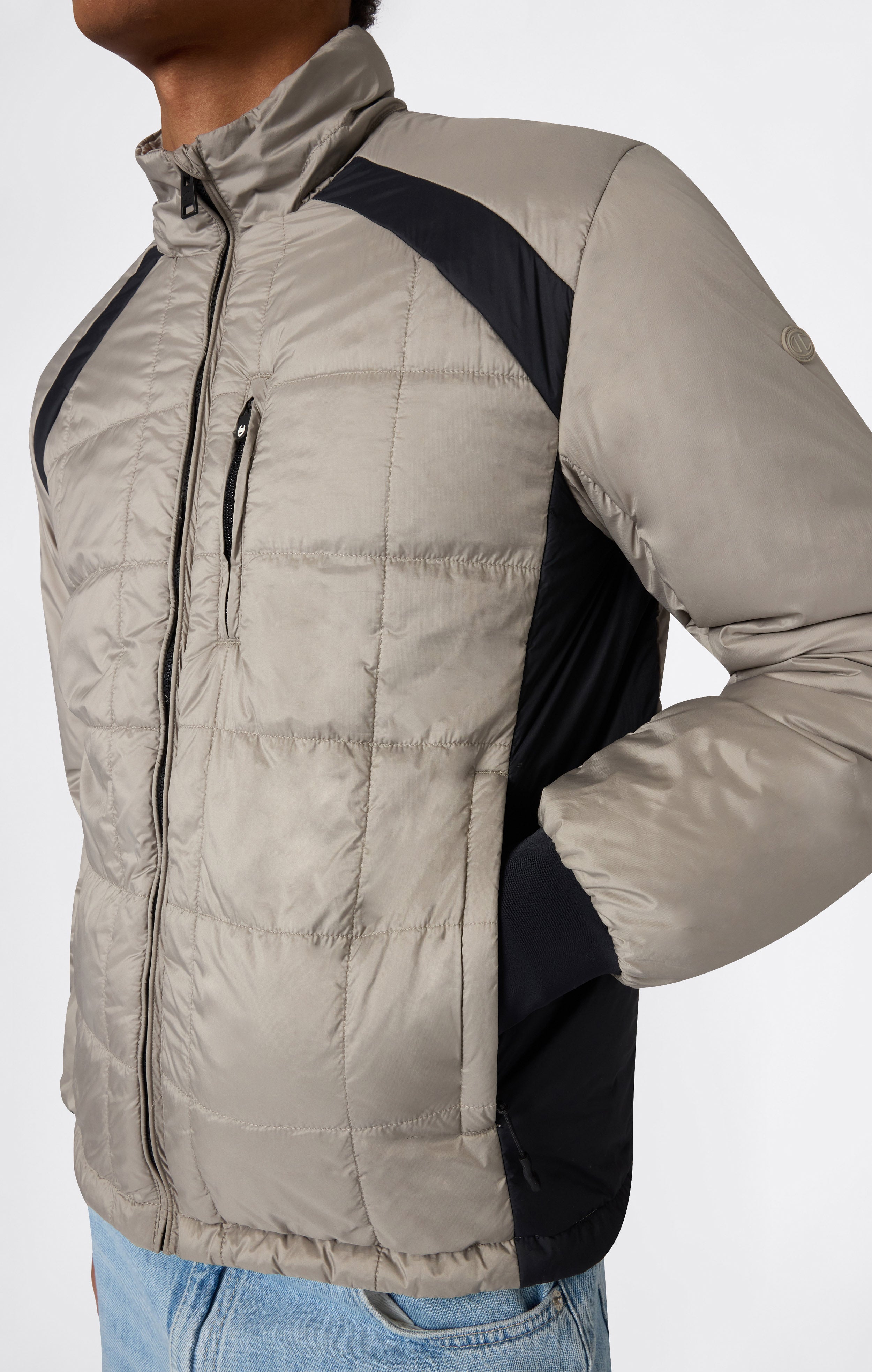 Veste Matelassée à Capuche et Zip Intégral pour Homme