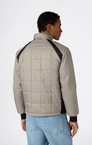 Veste Matelassée à Capuche et Zip Intégral pour Homme