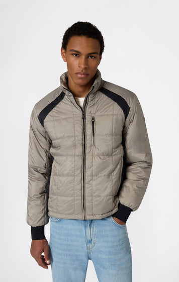 Veste Matelassée à Capuche et Zip Intégral pour Homme