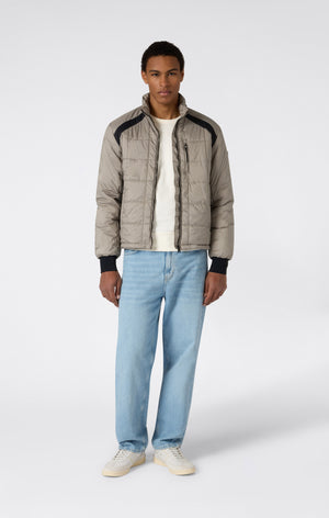 Veste Matelassée à Capuche et Zip Intégral pour Homme