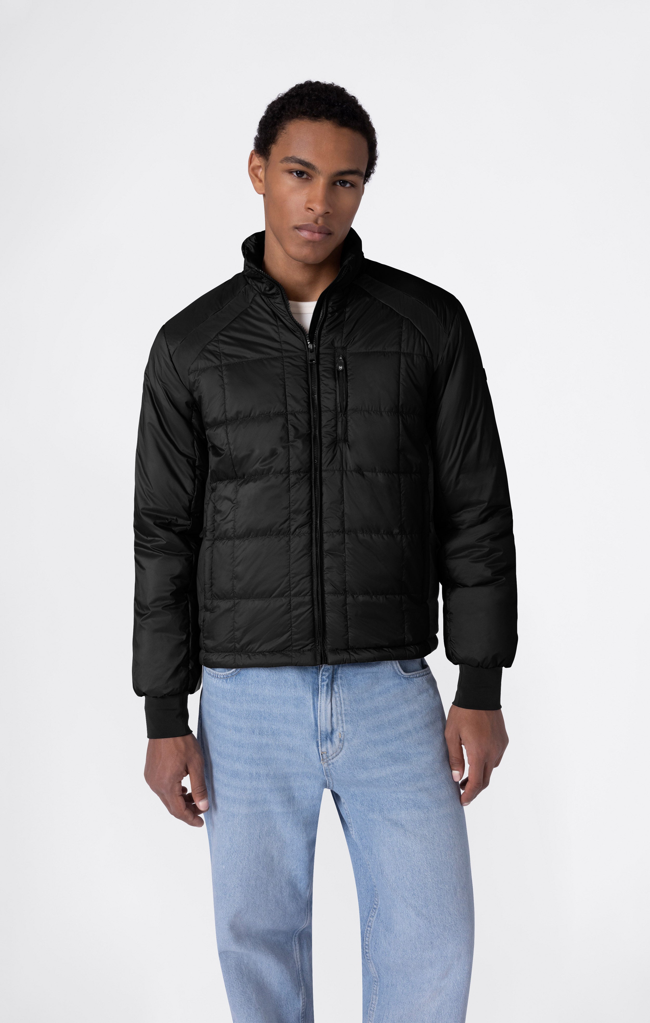 Veste Matelassée à Capuche et Zip Intégral pour Homme