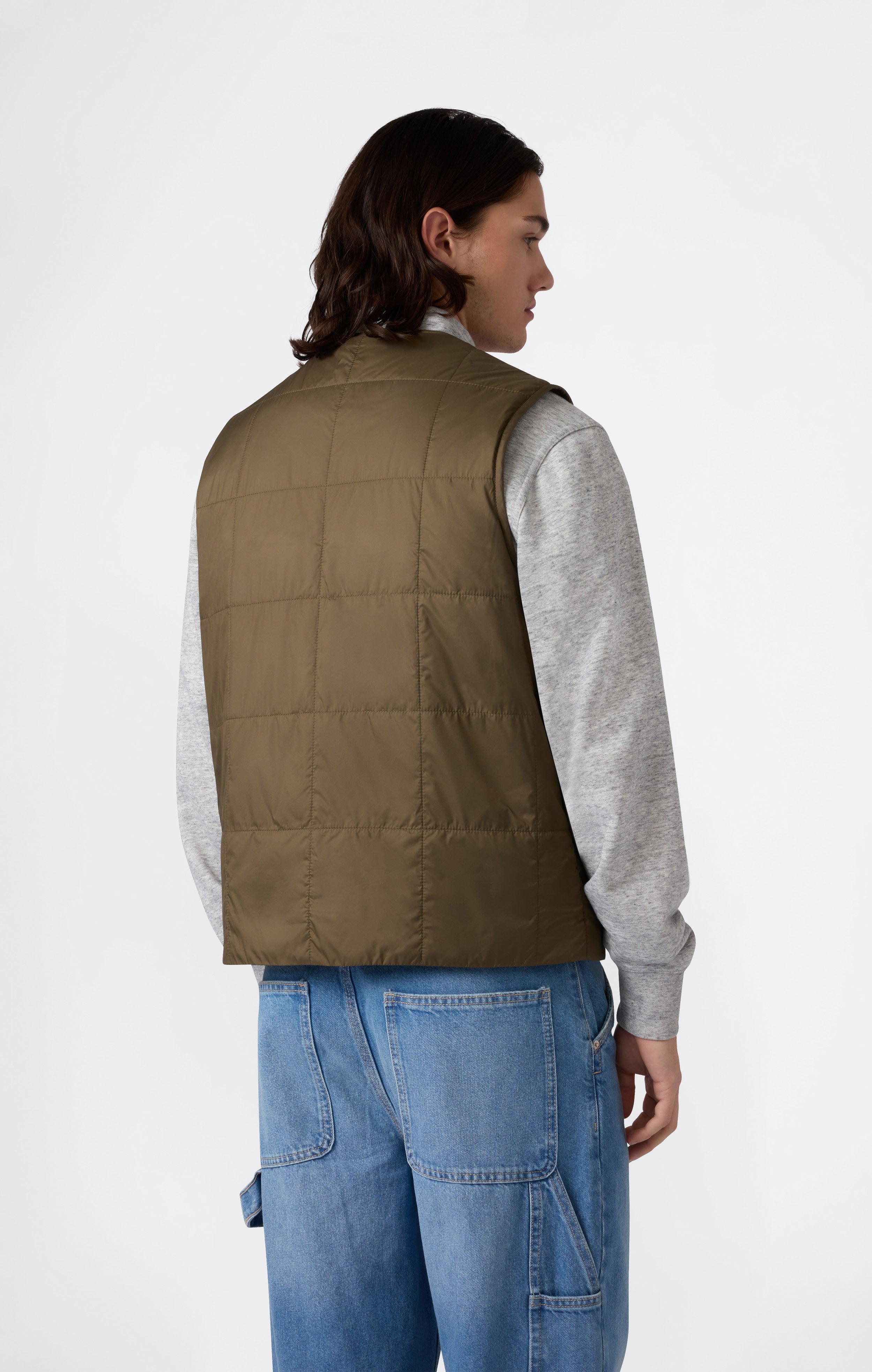 Gilet Matelassé à Zip Intégral pour Homme