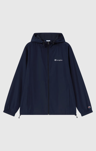 Chaqueta Cortavientos Ligera con Capucha y Cremallera Completa para Hombre