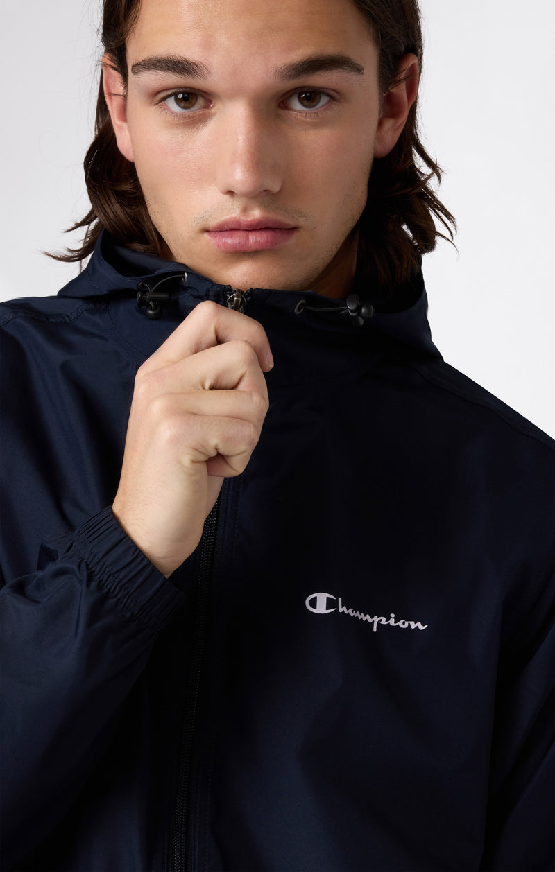 Veste Coupe-Vent Légère à Capuche et Zip Intégral pour Homme