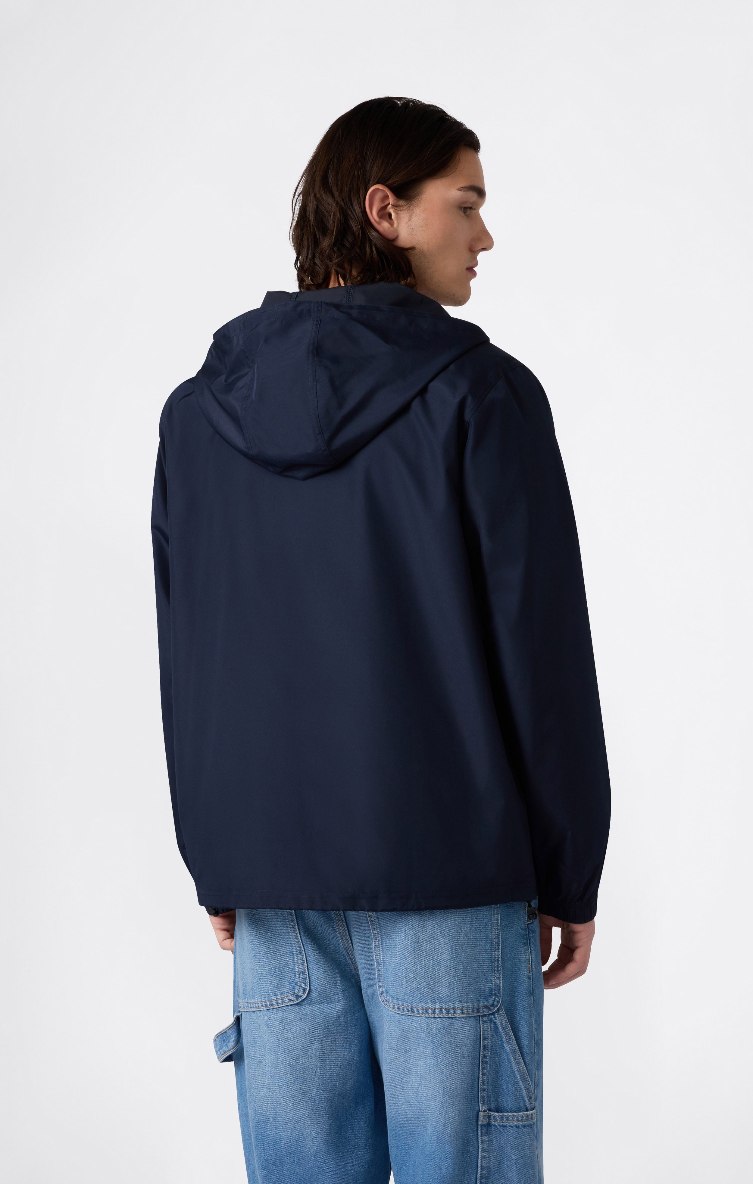 Veste Coupe-Vent Légère à Capuche et Zip Intégral pour Homme
