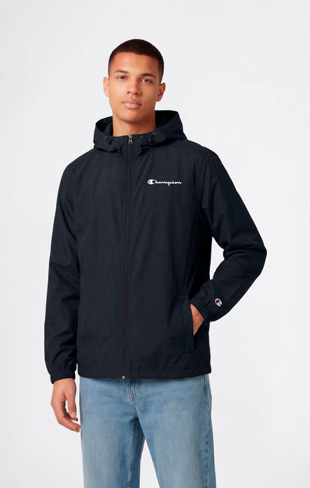 Men’s Lightweight Full Zip Hooded Windbreaker Jacket