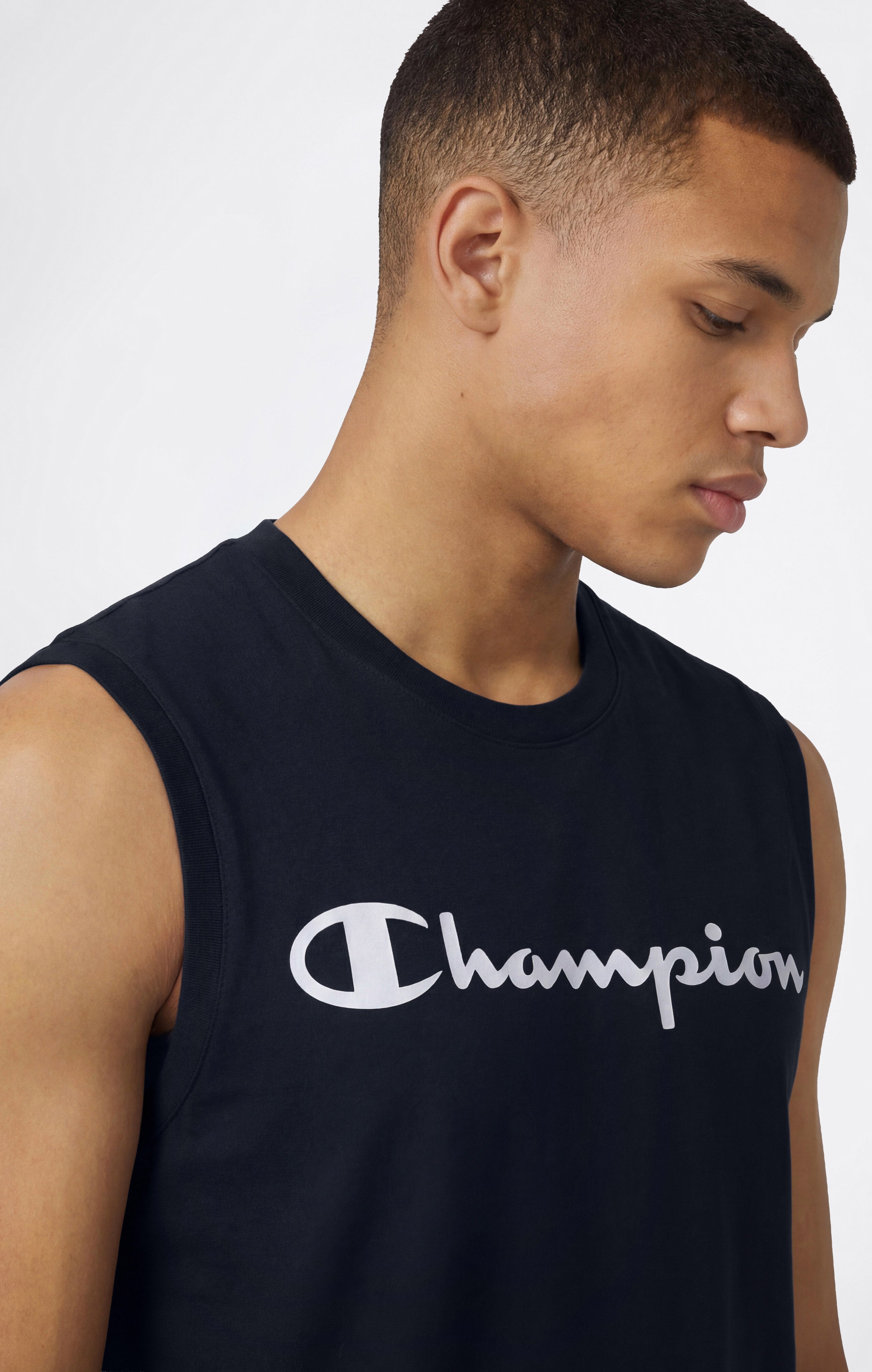 T-shirt Sans Manches avec Maxi Logo Imprimé pour Homme