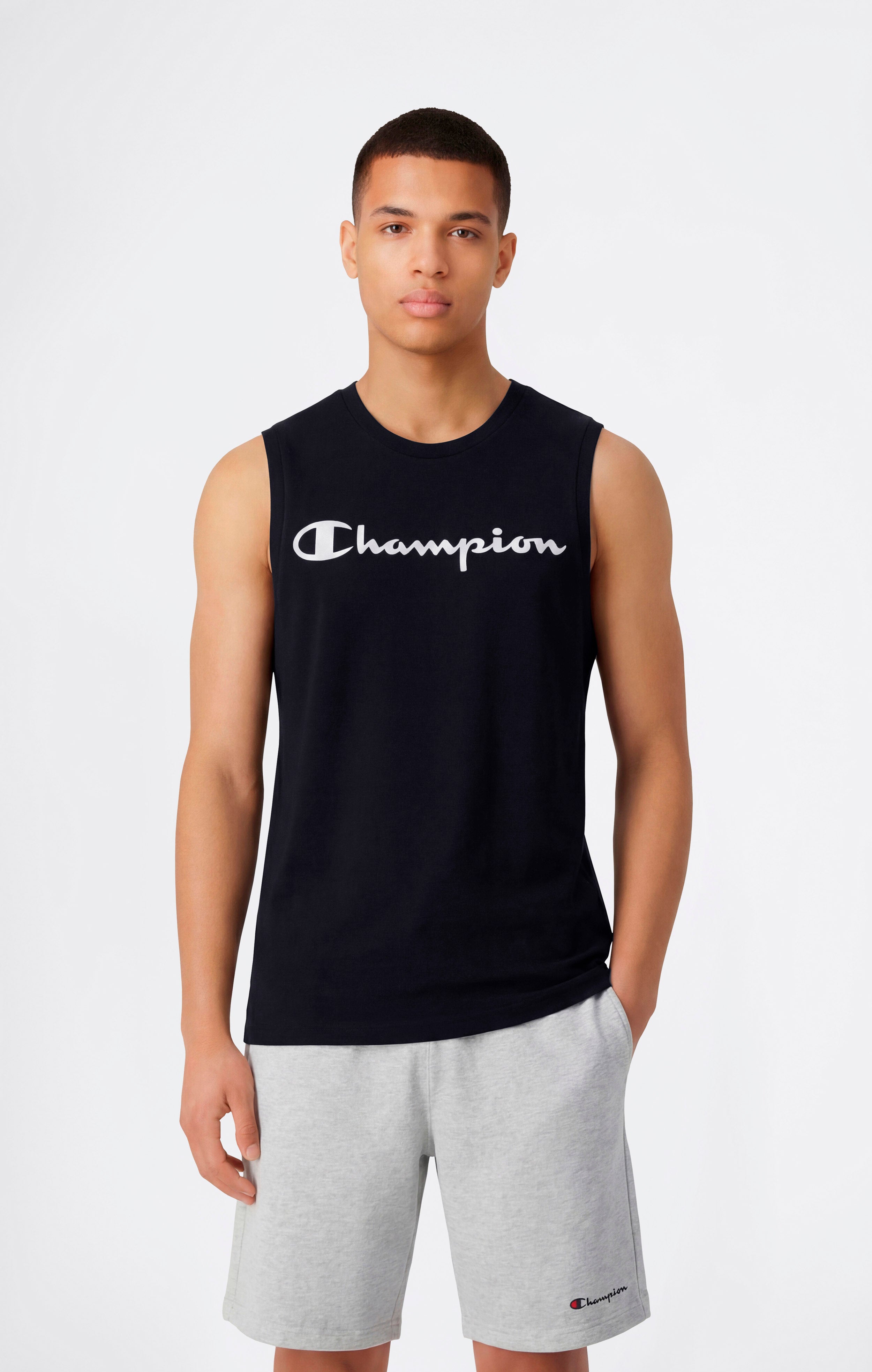 T-shirt Sans Manches avec Maxi Logo Imprimé pour Homme