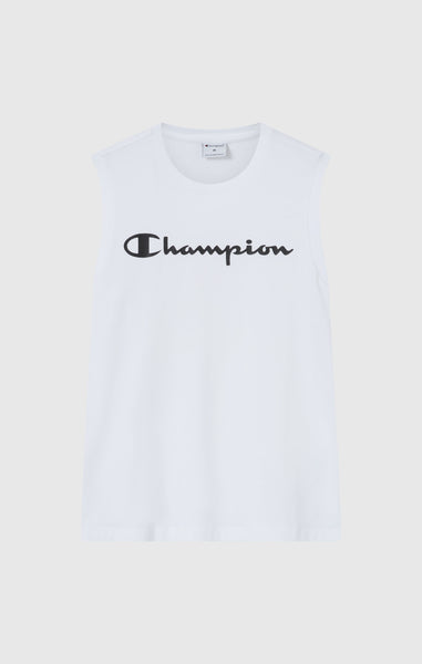 Ärmelloses T-Shirt mit Großem Gedrucktem Logo für Herren