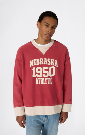 Herren Reverse Weave Rundhals-Sweatshirt Time Capsule