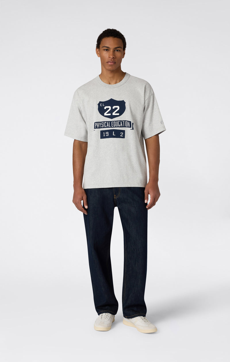 Men’s Collegiate-Inspired Crewneck T-Shirt Time Capsule