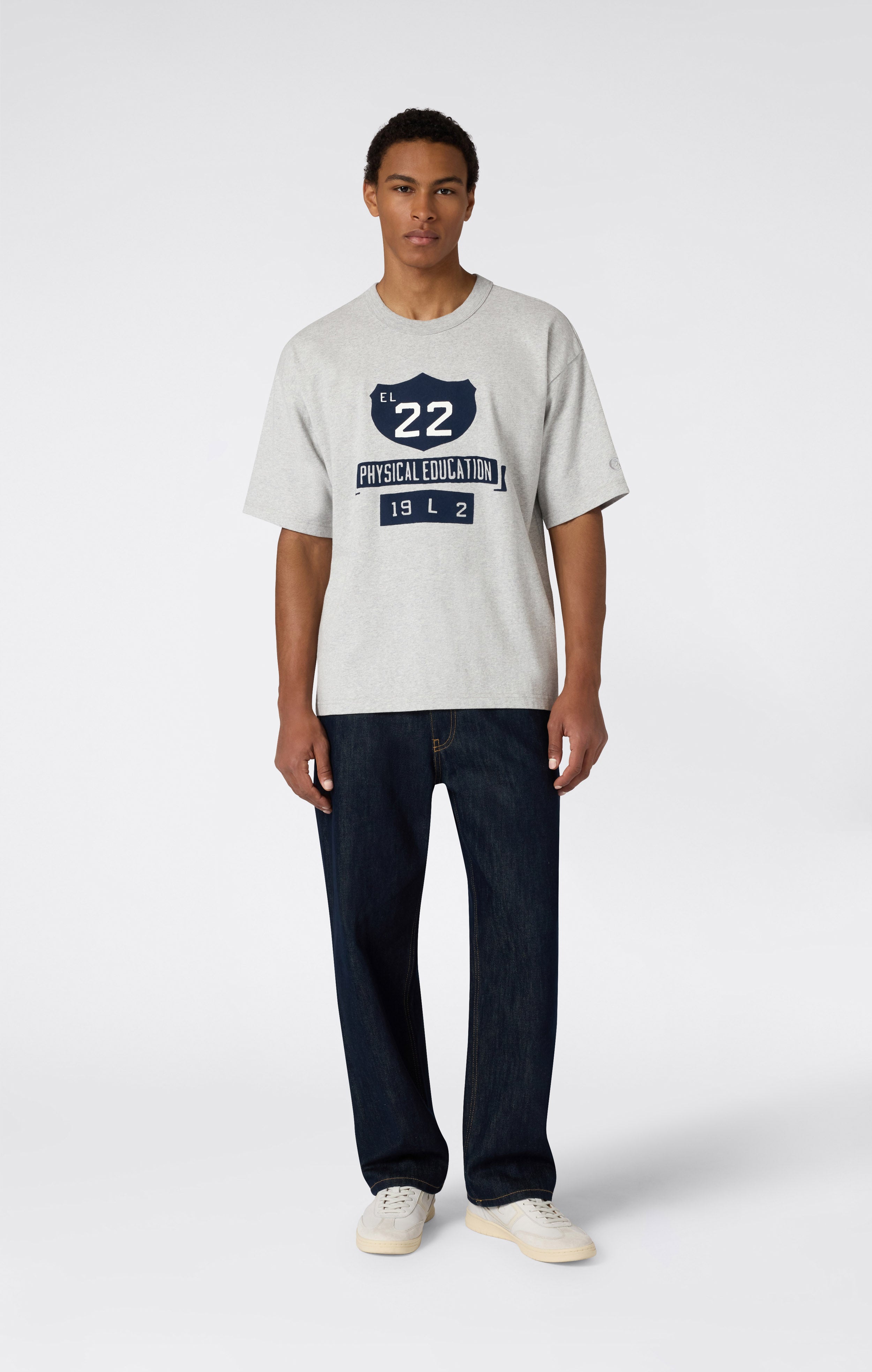 Men’s Collegiate-Inspired Crewneck T-Shirt Time Capsule